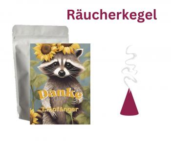 Danke - Personalisierte Räucherkegel